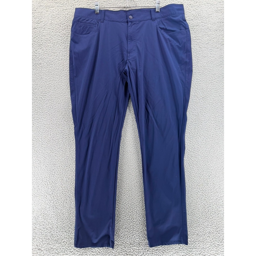 Peter Millar Crown Crafted Surge Performance Pants Men 40x32 Navy Blue Golf READ